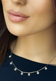 Diskus Plättchen Collier, Damen Choker Halskette Charms Coins Anhänger, Echt Silber-Kette 925 18K Rhodiniert mit Zirkonia
