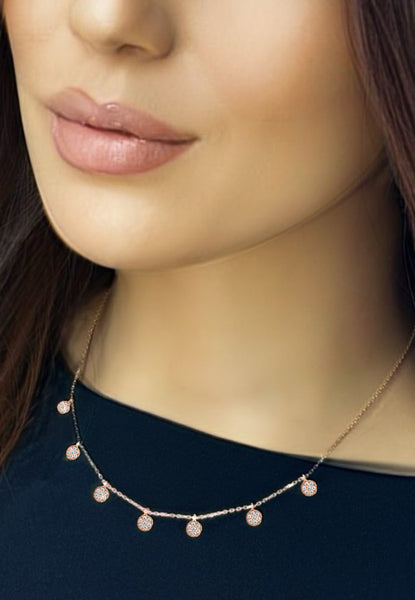 Mary & Jules Halskette 925 Silber - Choker Mit Plättchen